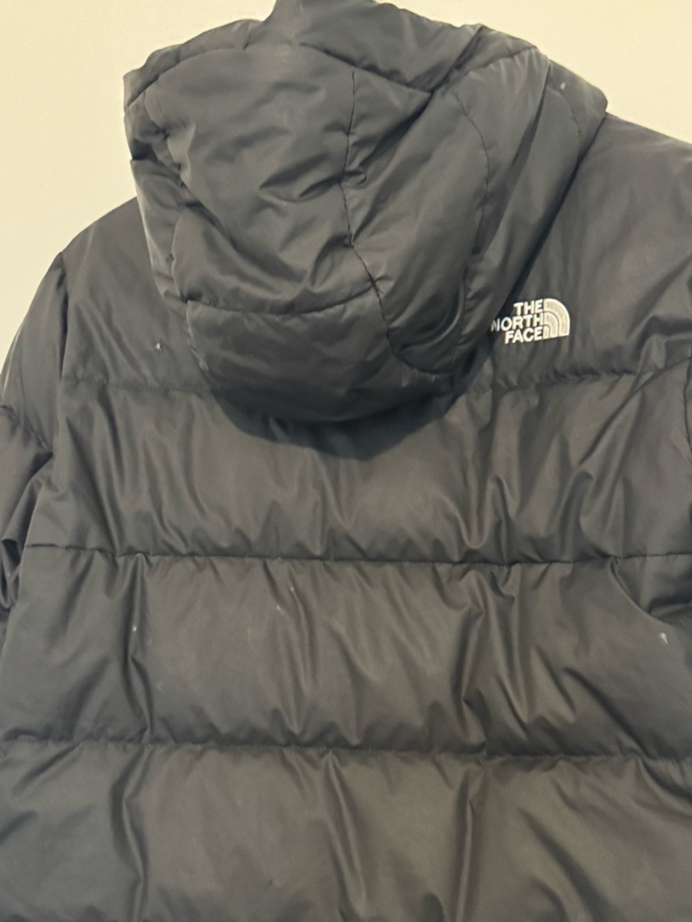 The North Face Youth Black Hooded Puffer Jacket Size Large 14/16 - Picture 5 of 9
